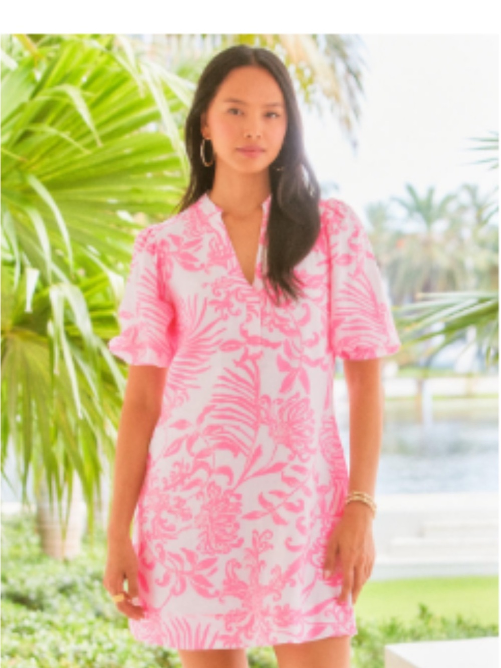 Lilly Pulitzer Mialeigh Linen Dress Size 10